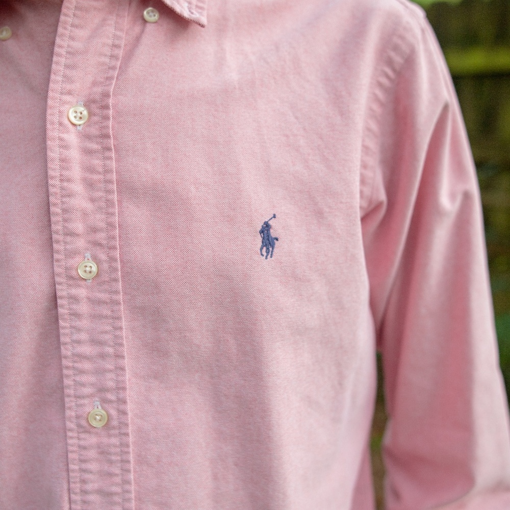 Salmon Ralph Lauren Classic Fit Button Down 15.5